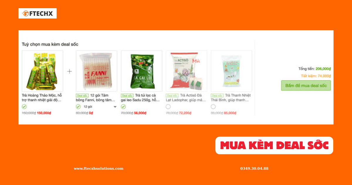 Hướng Dẫn Tạo Section Sản Phẩm Mua Kèm Deal Sốc Bằng Code (Không Dùng Plugin) Cho Flatsome