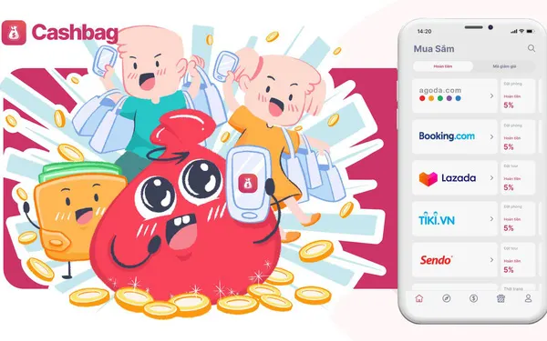 Kiếm tiền online bằng ứng dụng Cashbag