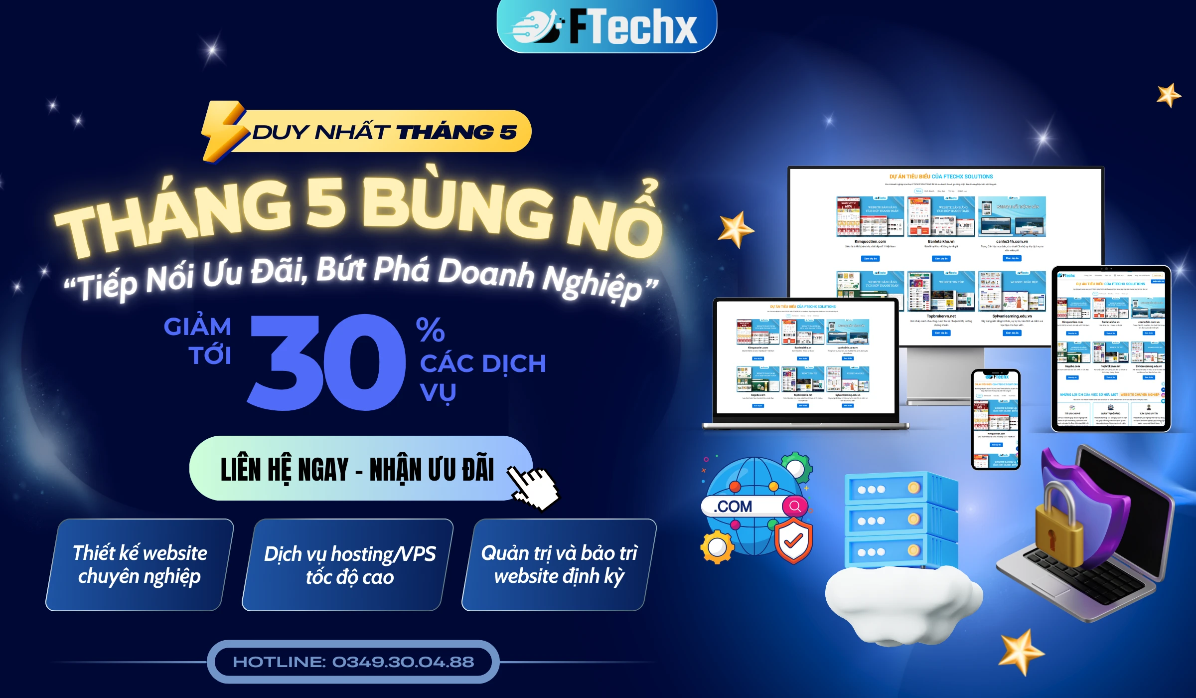 CHƯƠNG TRÌNH KHUYẾN MÃI THÁNG 5 – “TIẾP NỐI ƯU ĐÃI, BỨT PHÁ DOANH NGHIỆP”